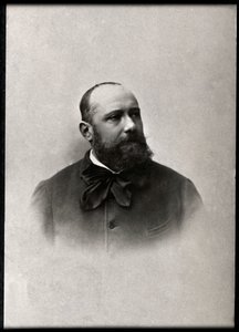 フランスの詩人、ポールアルマンシルベストル（1837-1901）の肖像。 作： French Photographer